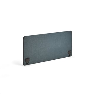 Bordskjerm, B1400 H650 T36 mm, inkl. svarte beslag, stoff Etna, petroleum