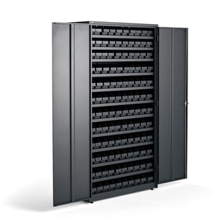 Boksskap, elektronisk kodelås, 120 bokser, H1900 B1020 D500 mm