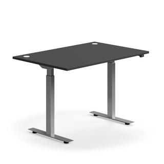 Skrivbord, höj- och sänkbart, 1200x800 mm, silver/grå
