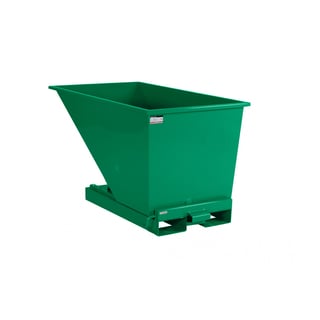 Tippcontainer, 600 liter, grønn
